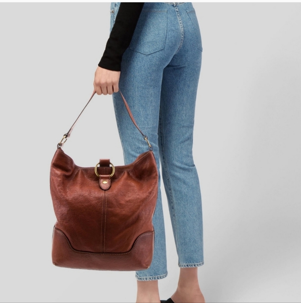 Sold! Frye Leather Ring Hobo Bag - Picture 2 of 16